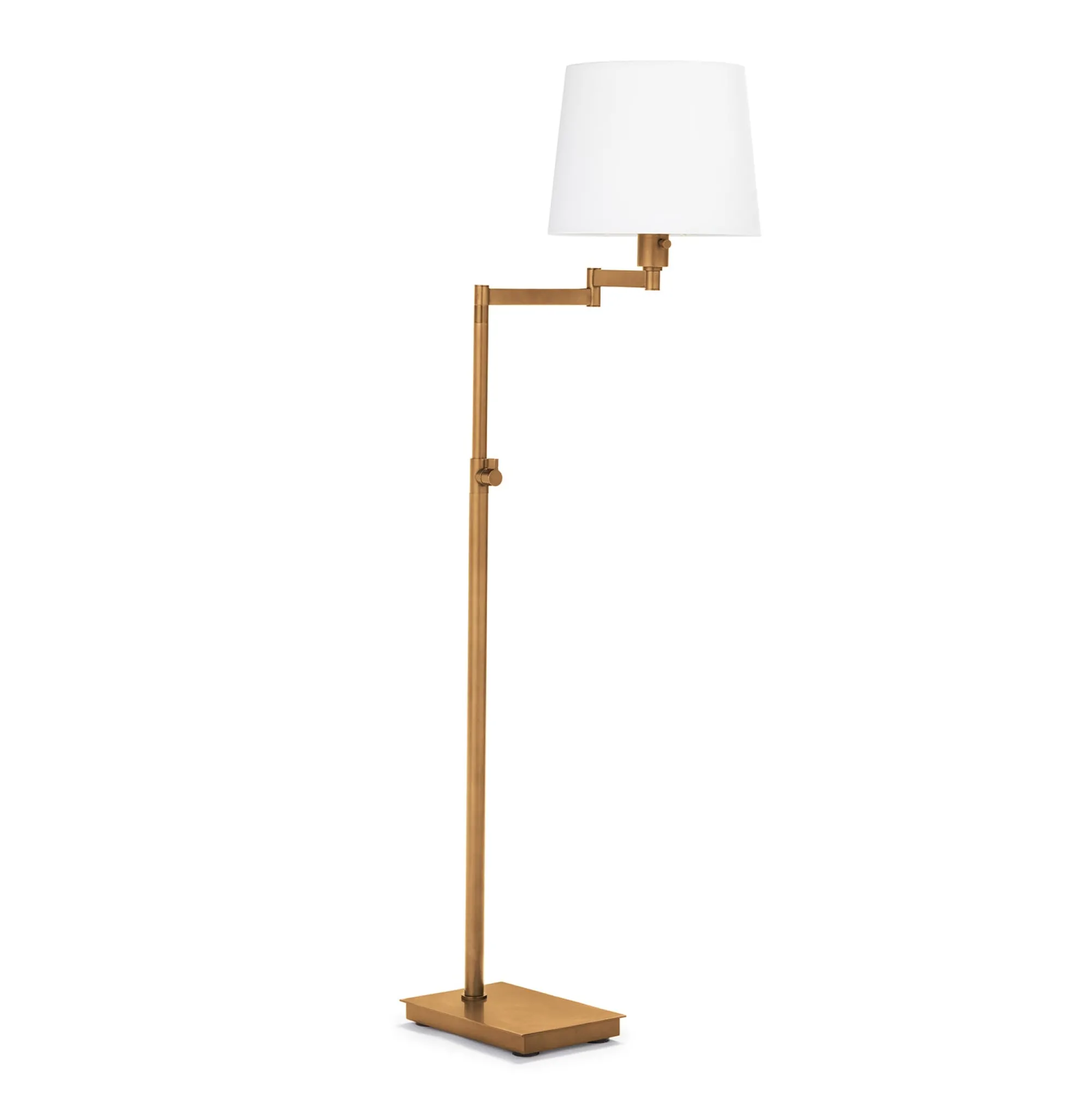 VND7751 Regina Andrew Design Inc Natural Brass Swivel Floor Lamp
