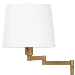 VND7751 Regina Andrew Design Inc Natural Brass Swivel Floor Lamp