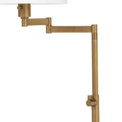 VND7751 Regina Andrew Design Inc Natural Brass Swivel Floor Lamp