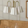 VND6475 StyleCraft Home Collection Odette Linen Scallop Chandelier