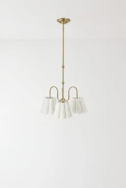 VND6475 StyleCraft Home Collection Odette Linen Scallop Chandelier