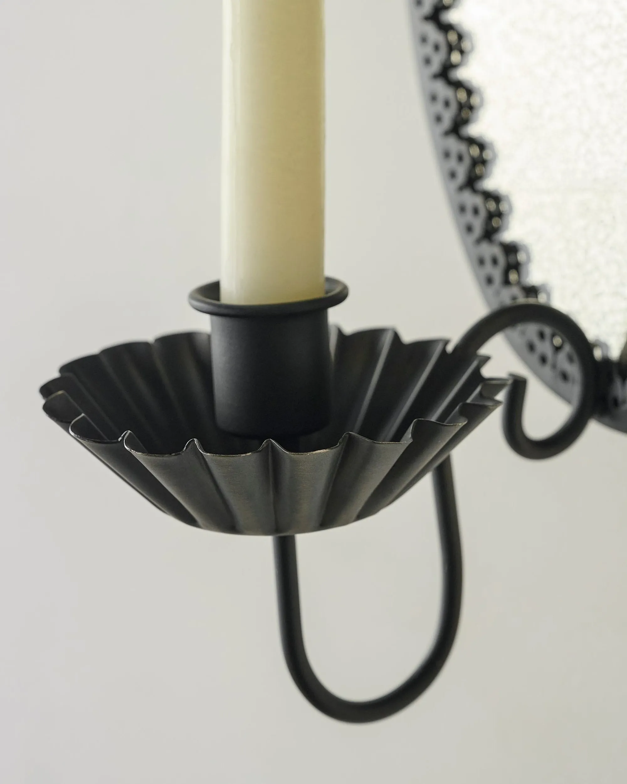 VND6714 BRASAGE Oval Antique Mirrored Sconce