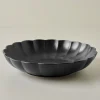 VND0092 Melrose International, LLC Oversized Black Scalloped Serving Bowl