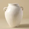 VND6562 Chaozhou Highland Crafts Company Ltd Oversized Distressed White Crackle Vase