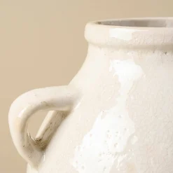 VND6562 Chaozhou Highland Crafts Company Ltd Oversized Distressed White Crackle Vase