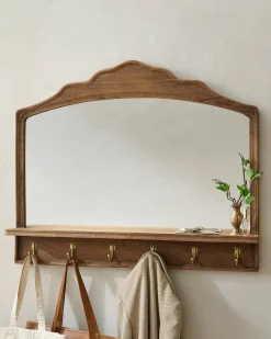 VND6622 ARVIND EXPO-CRAFTS Oversized James Mirror with Hooks and Shelf
