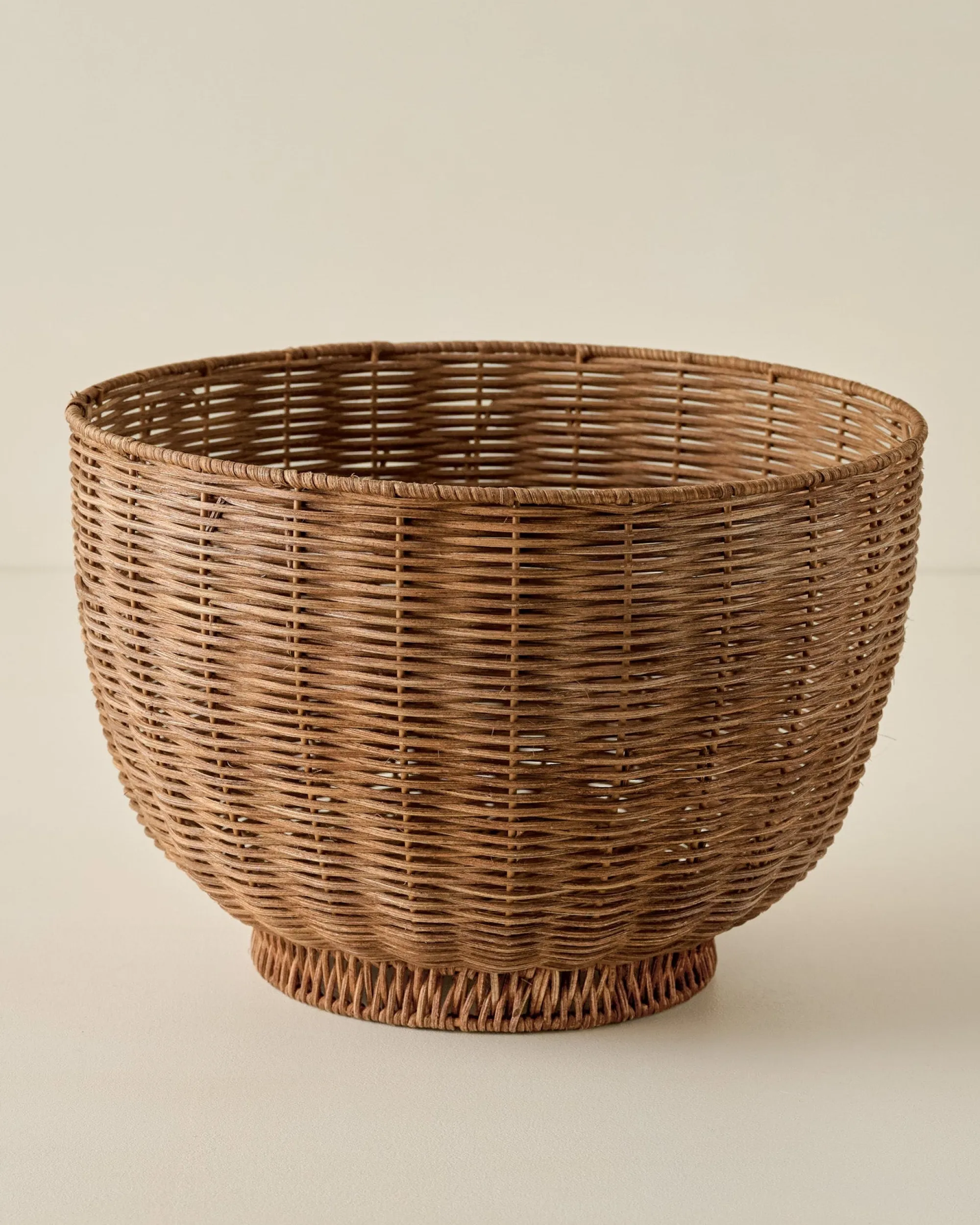 VND0092 Melrose International, LLC Oversized Rattan Decorative Bowl