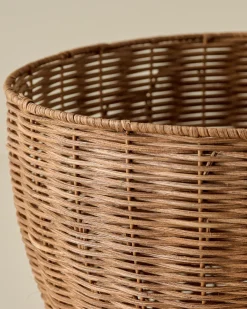 VND0092 Melrose International, LLC Oversized Rattan Decorative Bowl