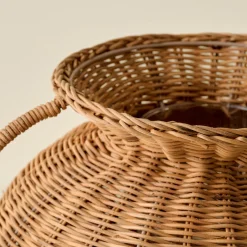 VND0164 Creative Co-op Inc Oversized Rattan Remi Vase
