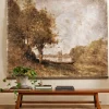 VND0164 Creative Co-op Inc Oversized Spring Stillness Landscape Tapestry