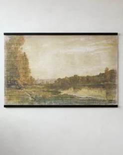 VND0164 Creative Co-op Inc Oversized Vintage Landscape Tapestry