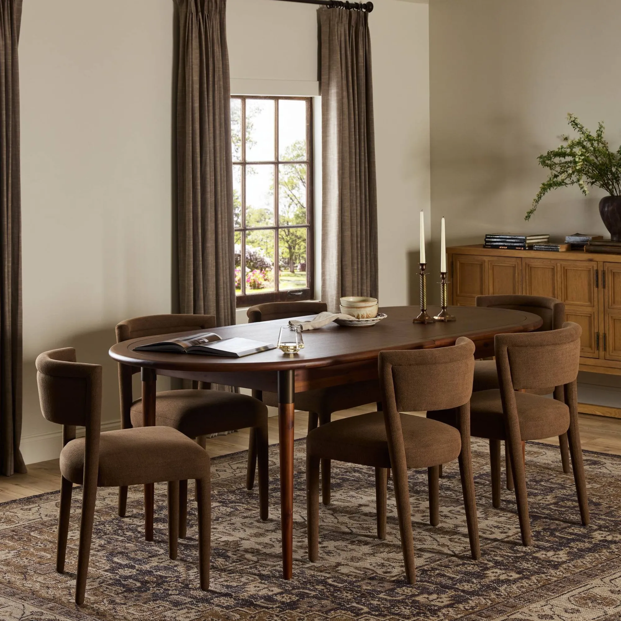 VND6200 Four Hands, LLC Piper Oval Extension Dining Table