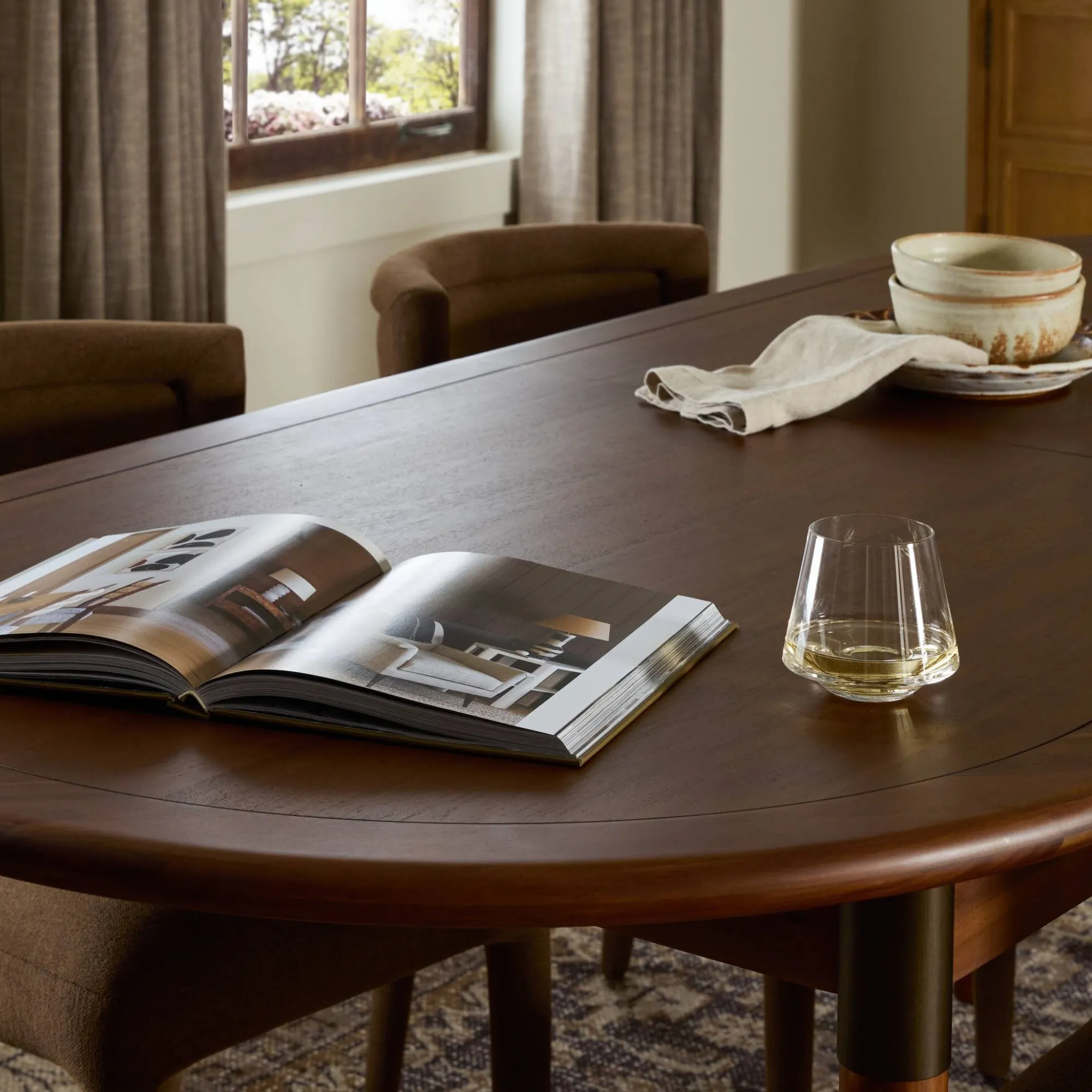 VND6200 Four Hands, LLC Piper Oval Extension Dining Table