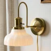 VND6475 StyleCraft Home Collection Polly Milk Glass Plug-in Sconce