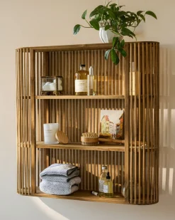 VND6561 FUJIAN BESTBUY ARTS&CRAFTS CO.,LTD. Preston Reeded Wall Shelf
