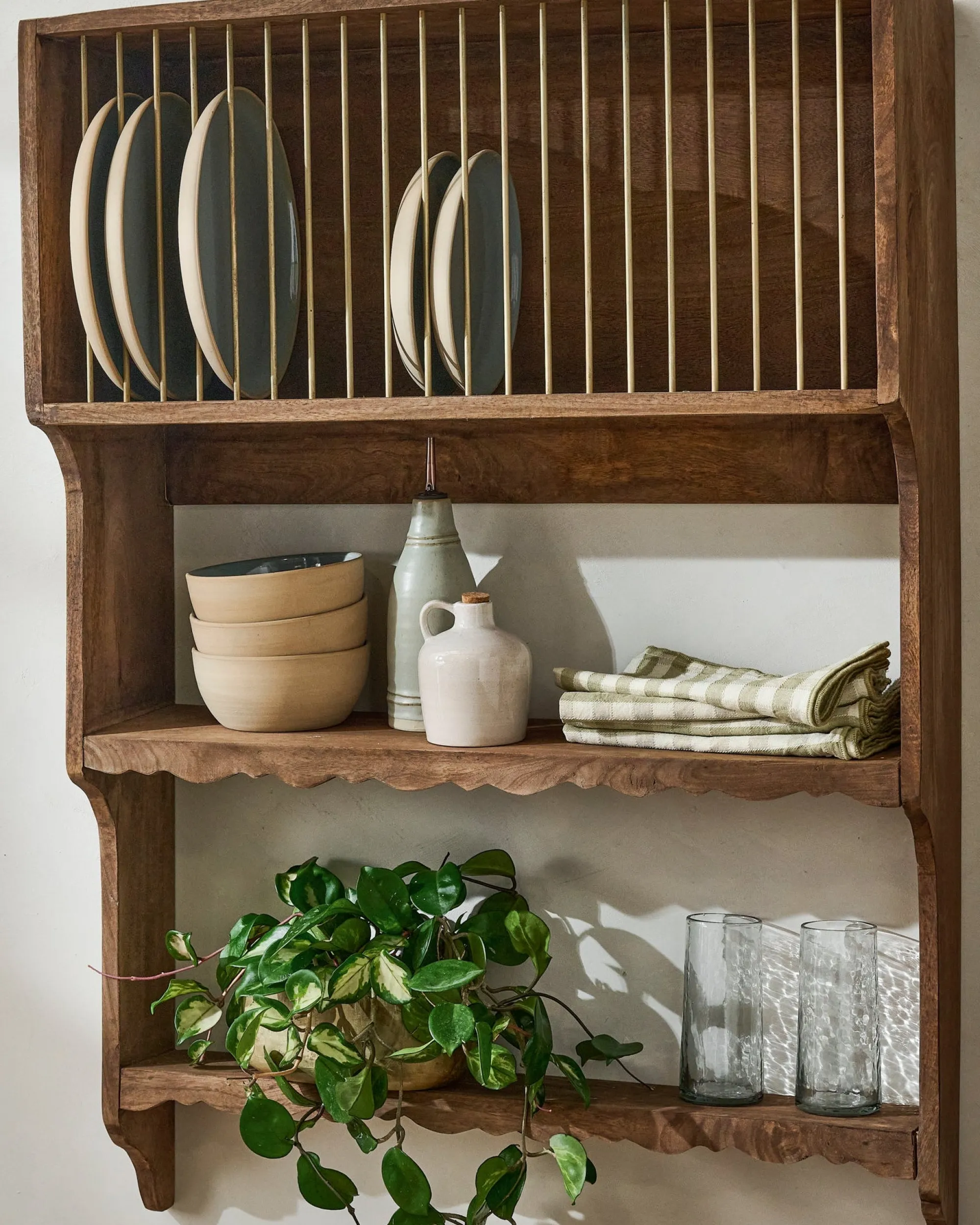 VND7974 Guru Creations Quinn Wooden Dish Cabinet