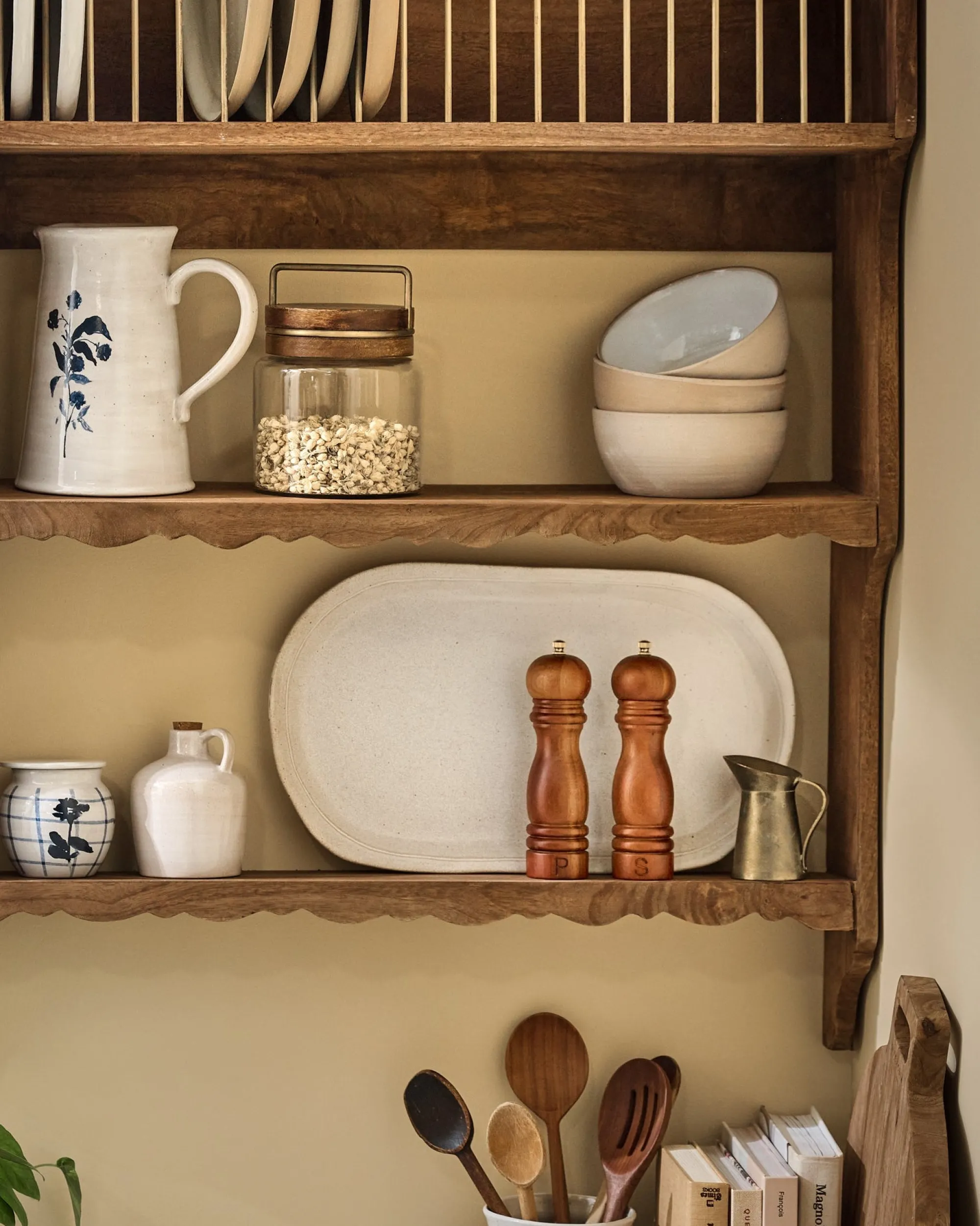 VND7974 Guru Creations Quinn Wooden Dish Cabinet