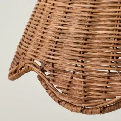 VND6475 StyleCraft Home Collection Rattan Scallop Shade