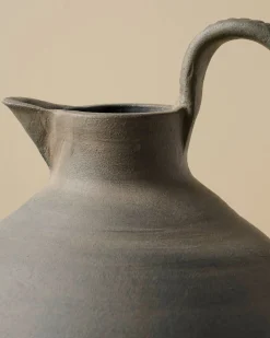 VND0158 Accent Decor Ravine Black Ceramic Jug