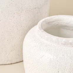 VND0092 Melrose International, LLC Rebecca Crackle Ceramic Vase