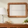 VND7018 Makerspalm, LLC Robin Woven Rattan Mirror