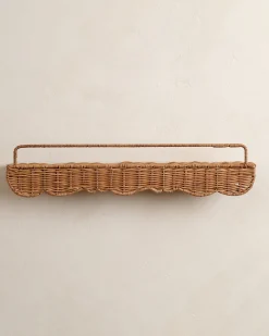 VND7018 Makerspalm, LLC Robin Woven Rattan Picture Ledge