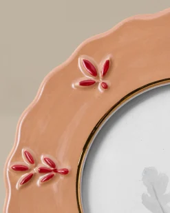 VND0164 Creative Co-op Inc Round Ceramic Juliet Photo Frame