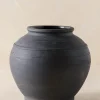 VND7005 Ganesh Creations Rustic Black Hand-Made Vase