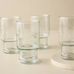 Magnolia Rustic Glass Stacking Tumbler Bundle (Set of 4) - Large