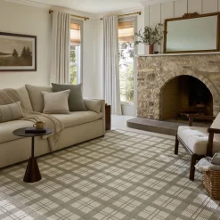 VND0086 Loloi Inc Ryder Sage Ivory Rug