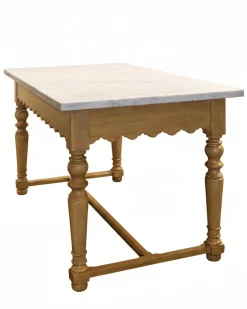 VND6475 StyleCraft Home Collection Sadie Scalloped Kitchen Island