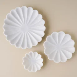 VND6842 Ferry International Scalloped Marble Accent Bowl