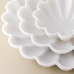 VND6842 Ferry International Scalloped Marble Accent Bowl