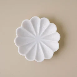 VND6842 Ferry International Scalloped Marble Accent Bowl
