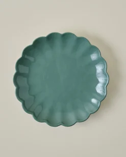 VND0092 Melrose International, LLC Seagrass Scalloped Plate