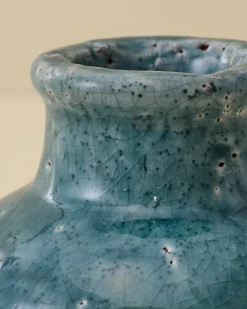 VND0164 Creative Co-op Inc Serena Crackle Glaze Bud Vase