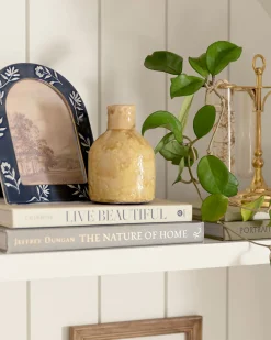 VND0164 Creative Co-op Inc Serena Crackle Glaze Bud Vase