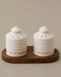 VND0164 Creative Co-op Inc Silos Salt & Pepper Shaker Set