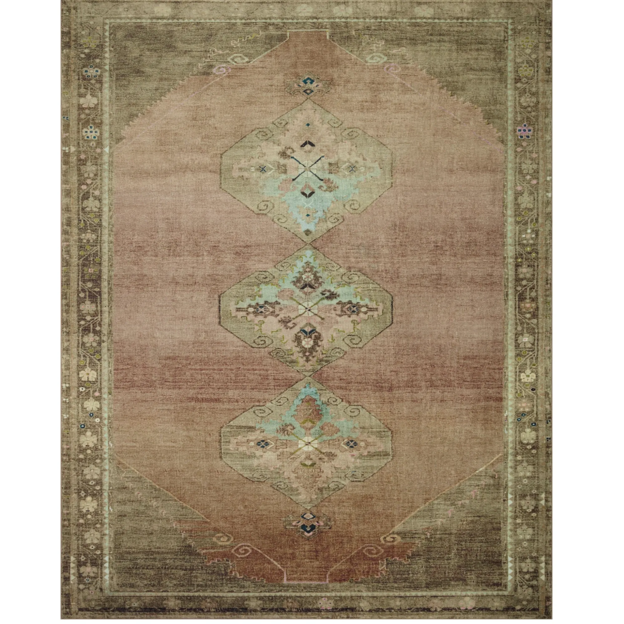 VND0086 Loloi Inc Sinclair Clay Tobacco Rug