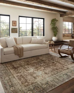 VND0086 Loloi Inc Sinclair Rust Lagoon Rug