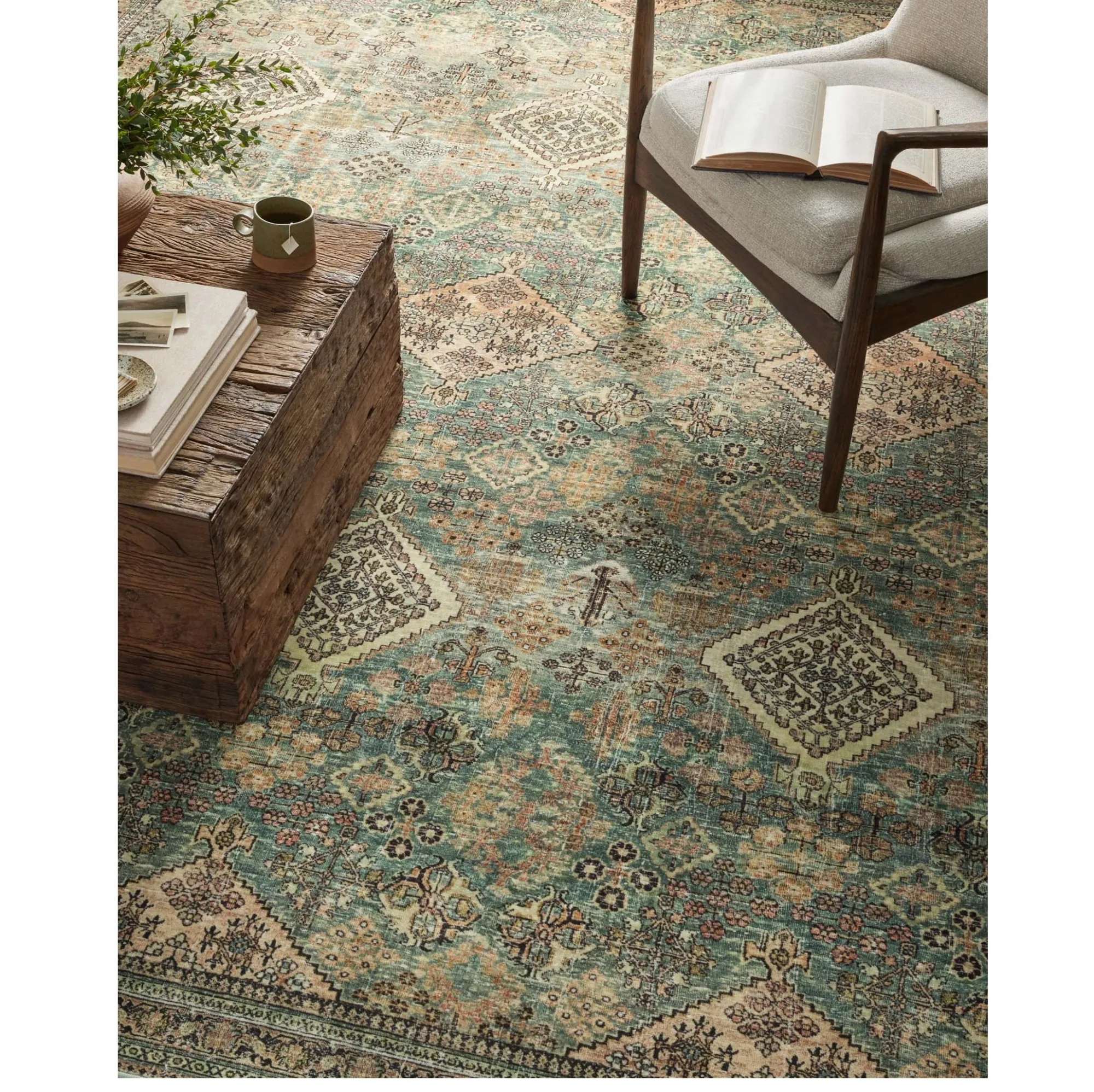 VND0086 Loloi Inc Sinclair Turquoise Multi Rug