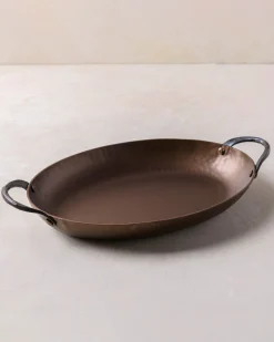 VND6687 Smithey Ironware Company Smithey Carbon Steel Oval Roaster