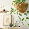 VND0164 Creative Co-op Inc Solene Scalloped Woven Wall Basket