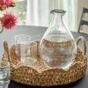 VND0164 Creative Co-op Inc Solene Woven Scalloped Tray