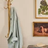 VND8807 Ganga Handicrafts Solid Brass Vertical Coat Rack