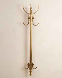 VND8807 Ganga Handicrafts Solid Brass Vertical Coat Rack