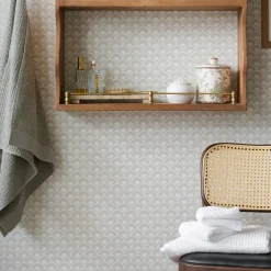 VND2730 York Wallcoverings Stacked Scallops Wallpaper