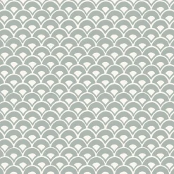 VND2730 York Wallcoverings Stacked Scallops Wallpaper