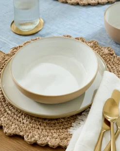 VND6562 Chaozhou Highland Crafts Company Ltd Stone White Lakelynn Pasta Bowl
