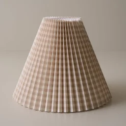 VND6475 StyleCraft Home Collection Tan Gingham Lamp Shade